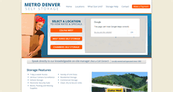 Desktop Screenshot of metrodenverselfstorage.com